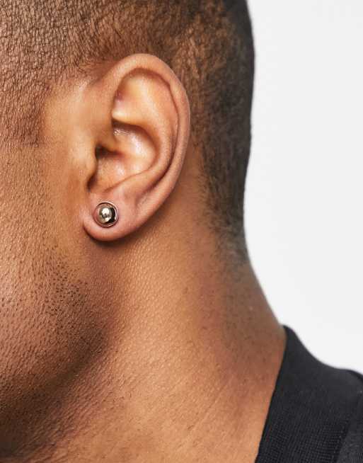 Tommy Hilfiger - Boucles d'oreilles rondes avec logo - Doré