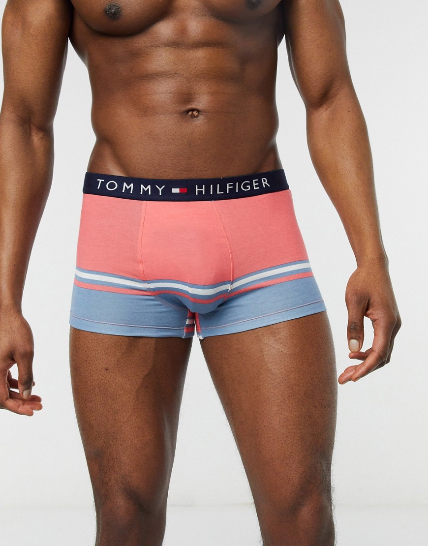 Tommy Hilfiger - Boxer aderenti a righe larghe-Rosa