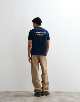 Tommy Hilfiger Boxy Fit Logo T-shirt In Navy