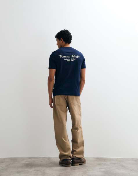 Tommy Hilfiger boxy fit logo t-shirt in navy - view 1