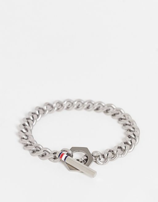 Tommy Hilfiger - Bracciale argento a maglie