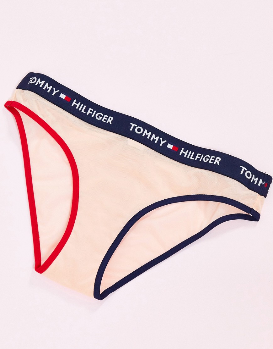 Tommy Hilfiger brief with logo banding in pale blush-Pink