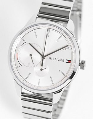 Tommy Hilfiger Brooke bracelet watch in silver and pink