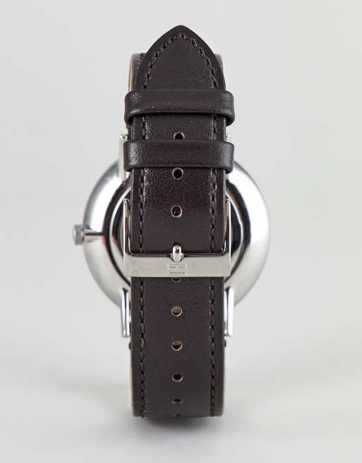 Tommy hilfiger brooklyn hot sale leather watch 40mm