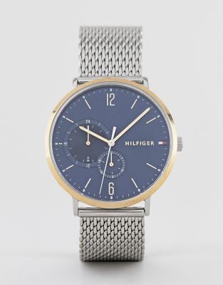 tommy hilfiger men's mesh watch