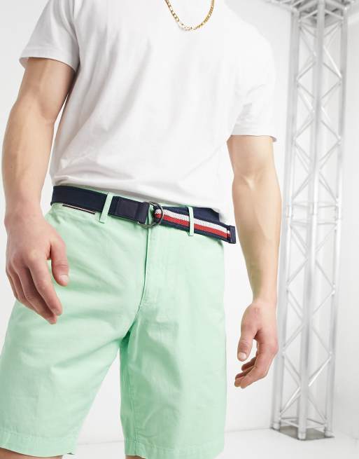 Tommy Hilfiger - Brooklyn - Short van lichte keperstof met riem