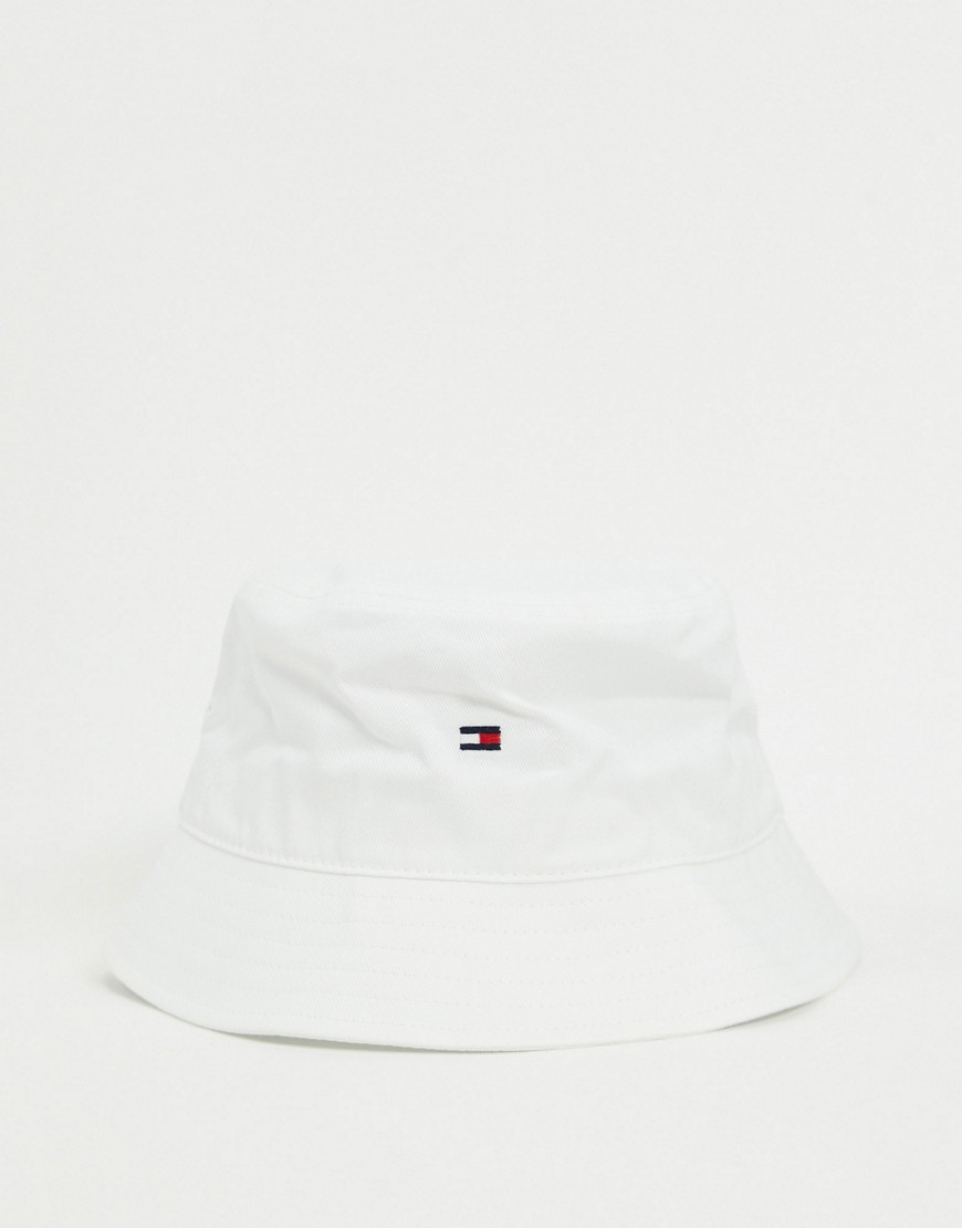 Tommy Hilfiger bucket hat in white with small logo