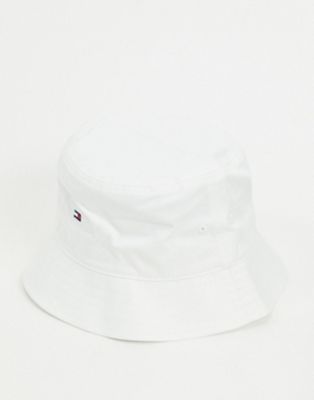 Tommy Hilfiger bucket hat in white with 