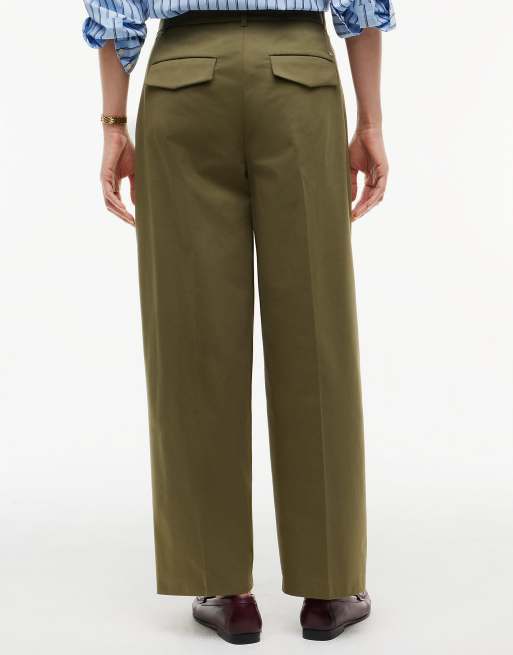 Tommy Hilfiger Bundfalten-Barrel-Chinos in Utility Olive, 4 von 6