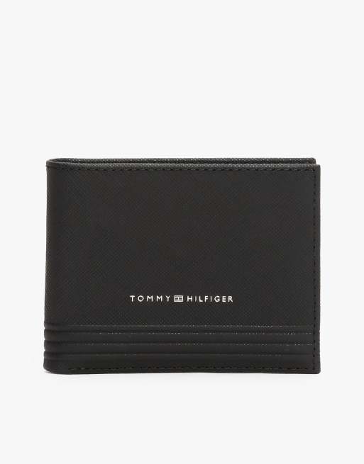 Tommy Hilfiger - Business - Portefeuille porte-cartes en cuir - Noir