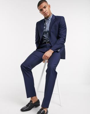 tommy hilfiger navy slim fit suit