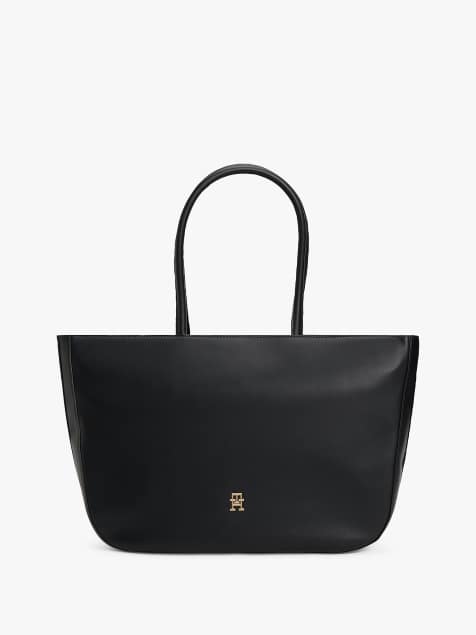 Tommy Hilfiger - Cabas avec bande à logo emblématique - Noir - view 1