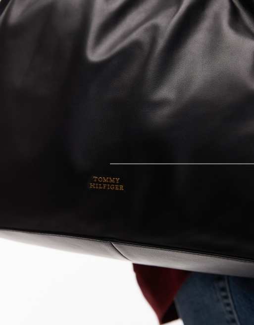 Tommy Hilfiger - Cabas en cuir souple - Noir , 4 de 4