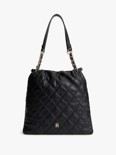 Tommy Hilfiger - Cabas matelassé à monogramme TH - Noir - view 1
