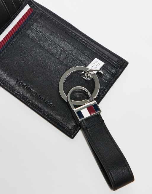 Tommy Hilfiger - Cadeauset van portemonnee en sleutelhanger in zwart, 2 van 3