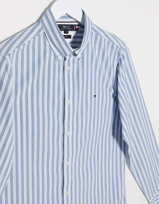Fable cuisine footsteps Tommy Hilfiger - Camicia a righe slim blu | ASOS