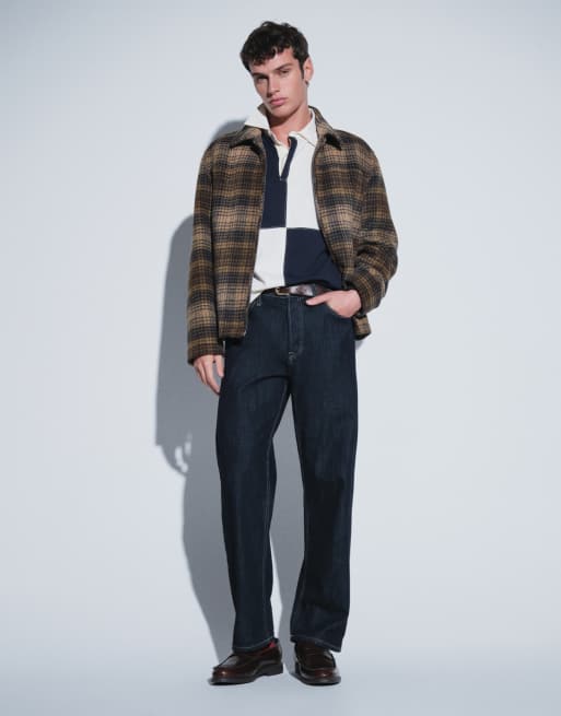Tommy Hilfiger - camisa de rugby con logo varsity y estampado de cuadros en crema, 2 de 9