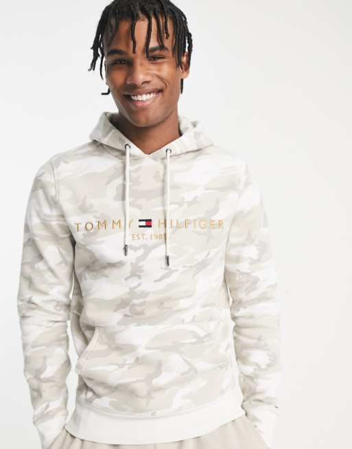 Tommy Hilfiger camo hoodie in beige