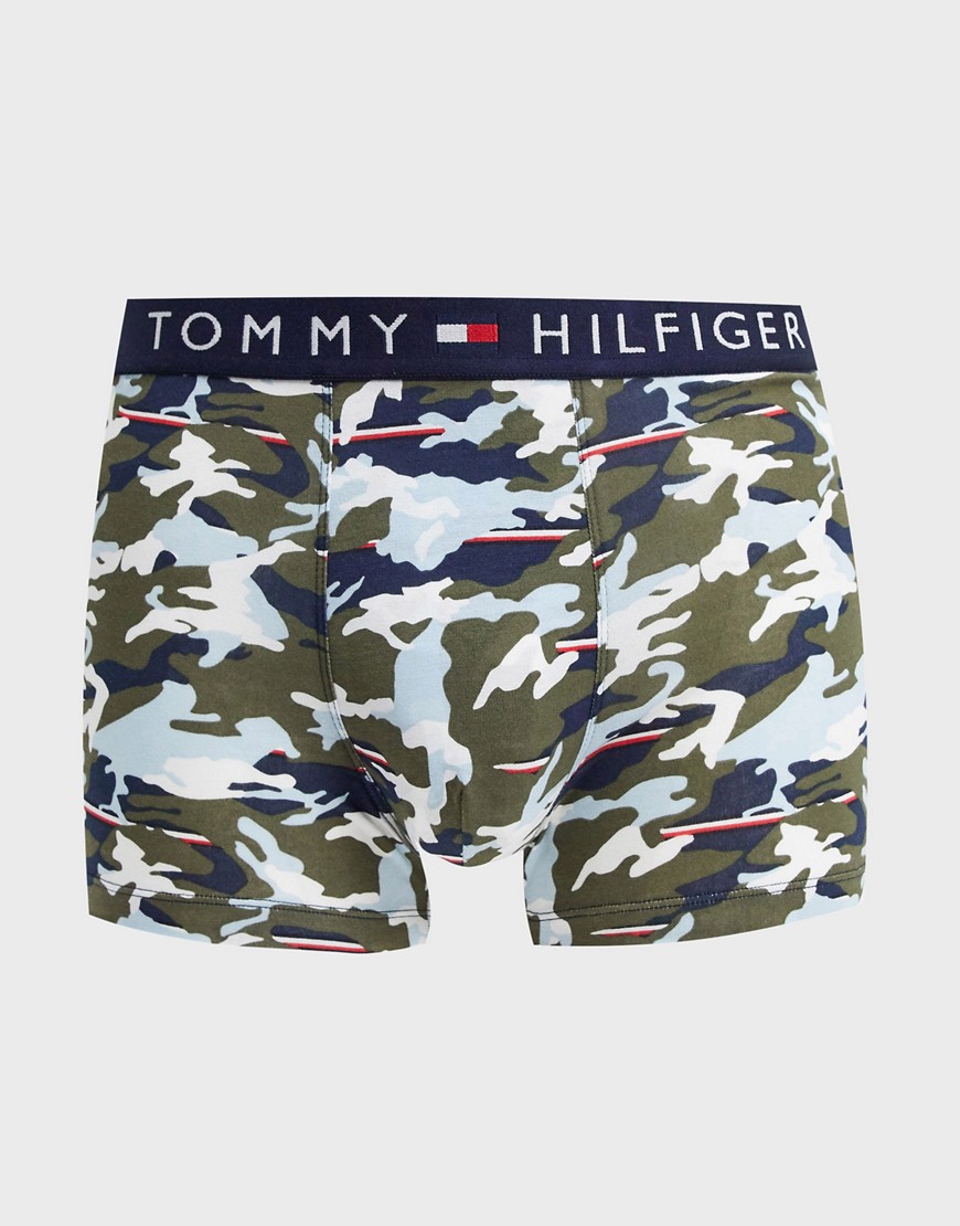 Tommy Hilfiger camoflage print trunks in multi