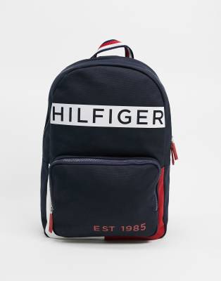 Tommy Hilfiger canvas backpack-Navy