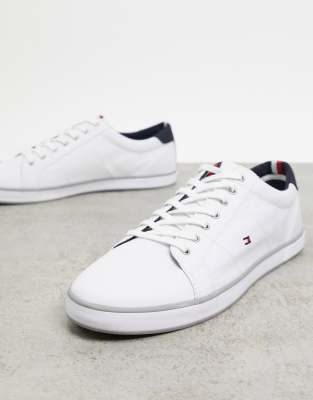 tommy hilfiger canvas lace up trainers