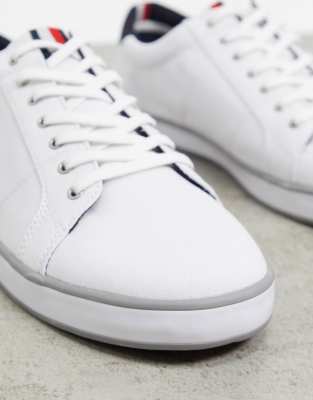 tommy hilfiger canvas lace up trainers