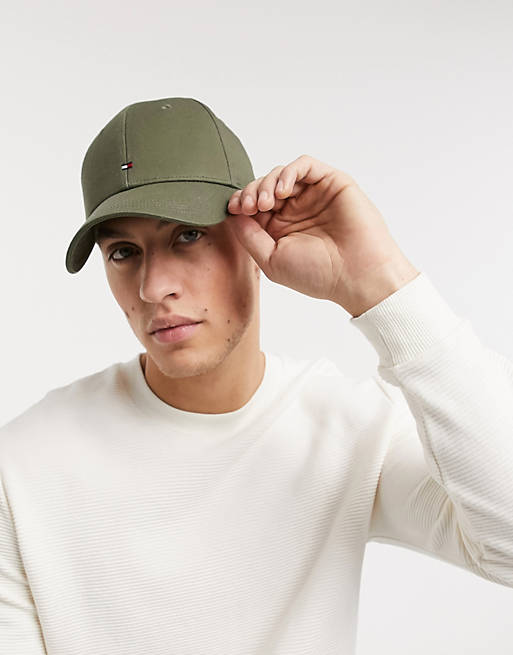 Tommy Hilfiger cap in green with small flag logo | ASOS