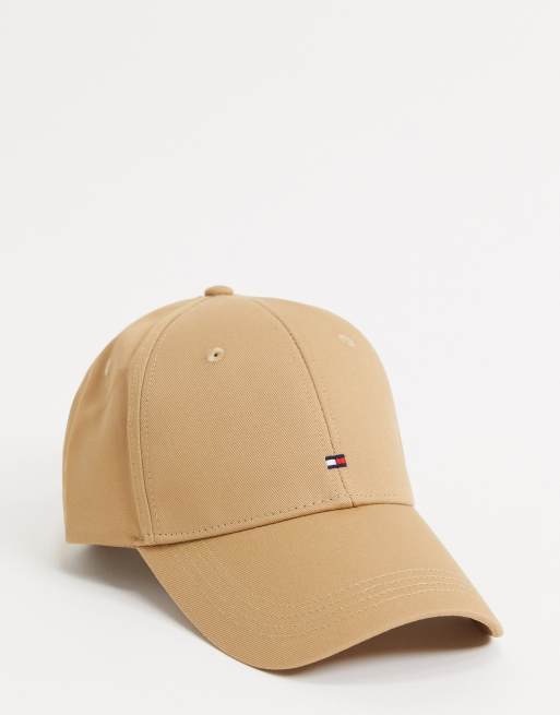 Tommy Hilfiger cap in tan with small flag logo