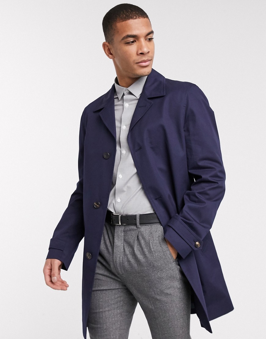Tommy Hilfiger - Cappotto in cotone-Navy