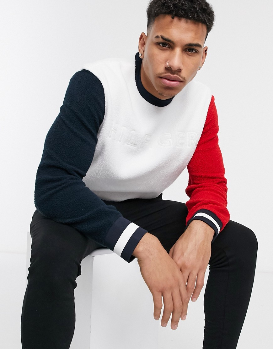 Tommy Hilfiger captain crew sweater in white