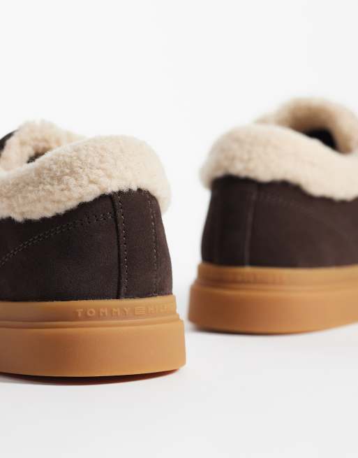 Tommy Hilfiger Carola Sneaker aus echtem Wildleder mit Cupsole in Braun, 3 von 5