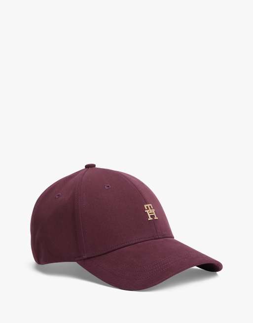 Tommy Hilfiger - Casquette de baseball en sergé avec monogramme TH - Violet foncé
