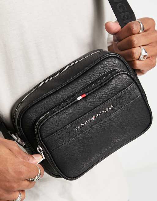 Tommy Hilfiger Casual crossbody reportertas in zwart