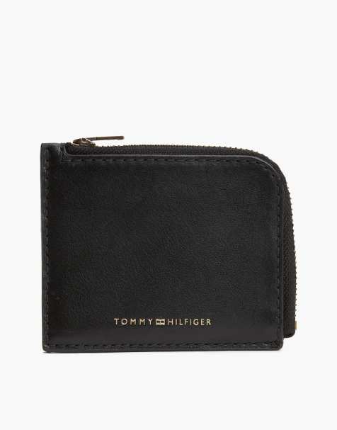 Tommy Hilfiger Casual leather zip-around wallet in black - view 1