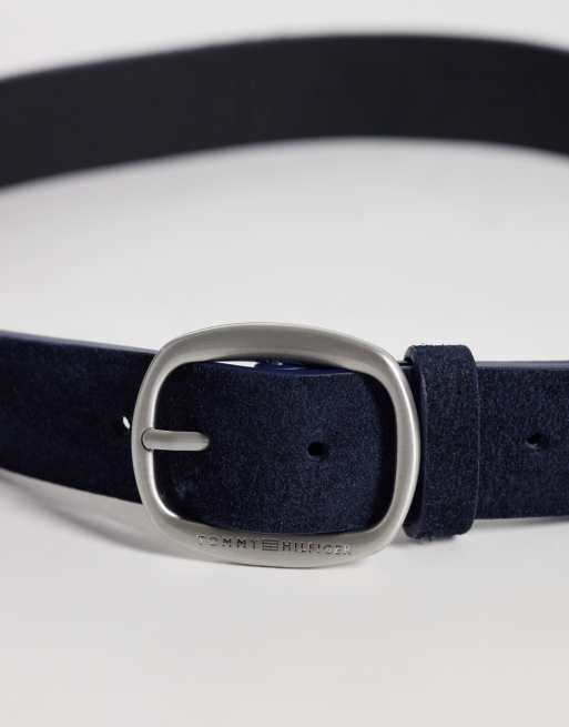Tommy Hilfiger - Casual suède riem in marineblauw, 2 van 3