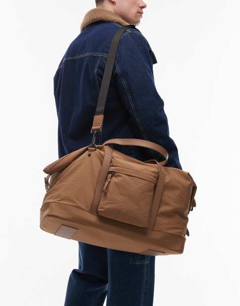 Tommy Hilfiger casual tech duffle bag in beige - view 1