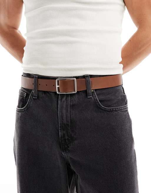 Tommy Hilfiger - Ceinture 35 mm avec boucle - Fauve