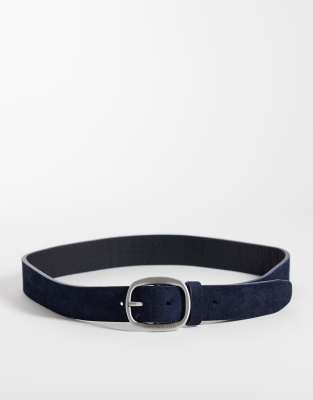 Tommy Hilfiger - Ceinture casual en daim - Bleu marine