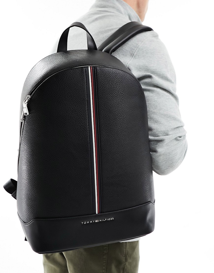 Tommy Hilfiger central dome backpack in black