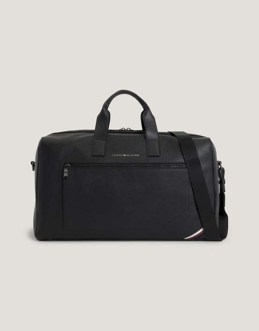 Tommy Hilfiger central duffle bag in Black | ASOS