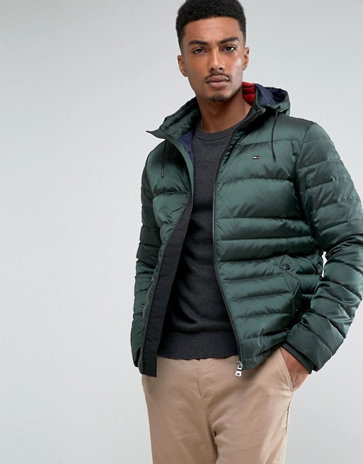 Tommy Hilfiger | Tommy Hilfiger Chad Down Hooded Puffer Jacket In Green