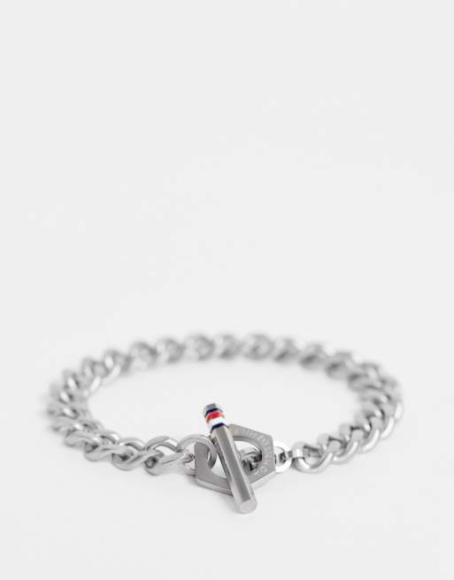 Tommy hilfiger silver deals bracelet