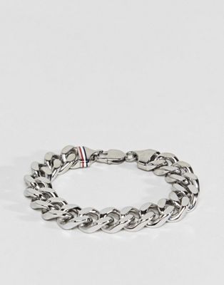 tommy hilfiger silver bracelet