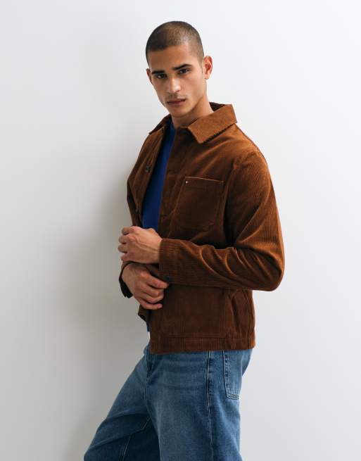 Tommy Hilfiger - chaqueta estilo worker de pana en tostado, 3 de 5