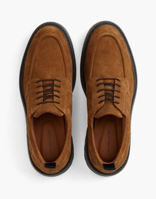 Tommy Hilfiger chaussures derby à lacets en daim marron, 3 de 7