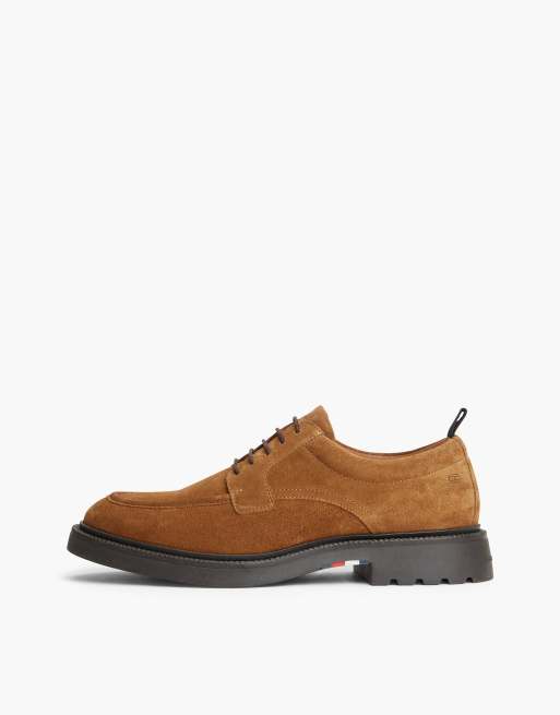 Tommy Hilfiger chaussures derby à lacets en daim marron, 7 de 7