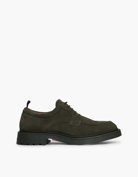 Tommy Hilfiger chaussures derby à lacets en daim vert olive - view 1