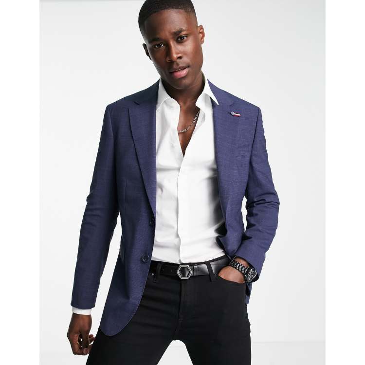 Maldito apenas Sudor Tommy Hilfiger check lapel slim fit blazer | ASOS