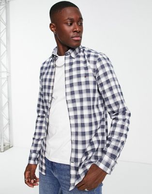 Tommy Hilfiger check slim fit shirt in navy