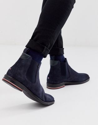 navy tommy hilfiger boots